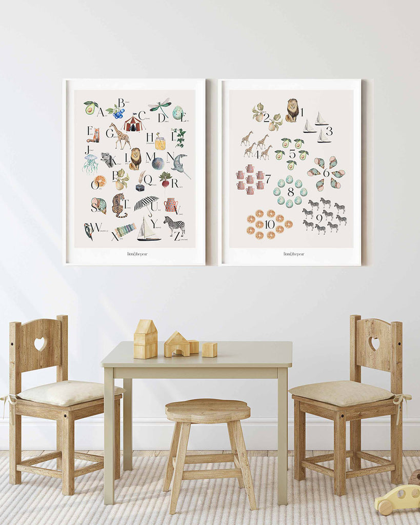 Count With Me Numbers Print - Lion & The Pear