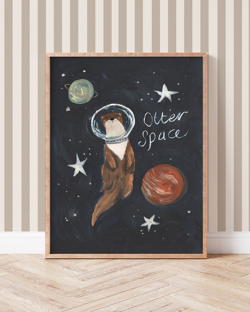 Otter Space Art Print - Lion & The Pear