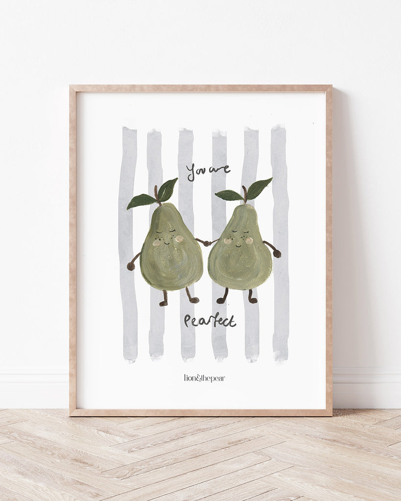 Your Are Pear-fect Print - Lion & The Pear